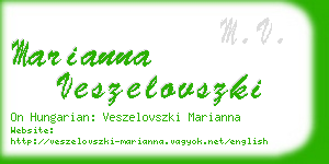 marianna veszelovszki business card